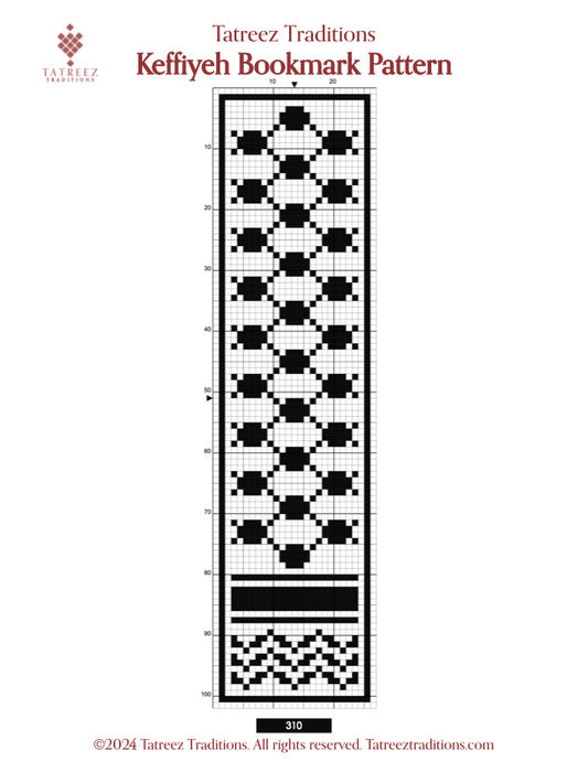 Keffiyeh Bookmark Pattern