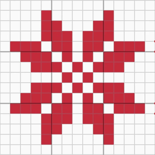 Tatreez Motif: Moon of Bethlehem