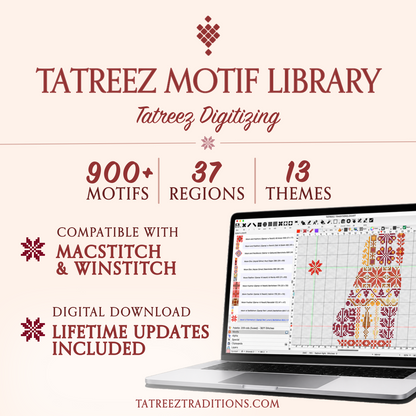 MacStitch & WinStitch Tatreez Motif Library